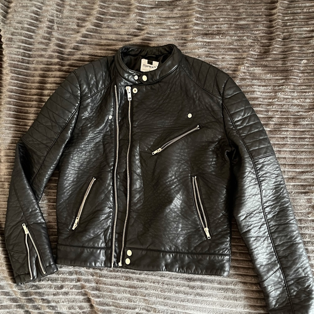 TOPMAN Leather Jacket Men’s